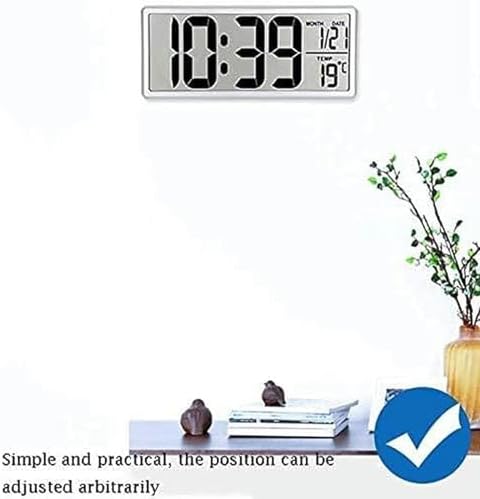 Creative Multifunction Desktop Alarm Clock with 14-Inch LCD Display