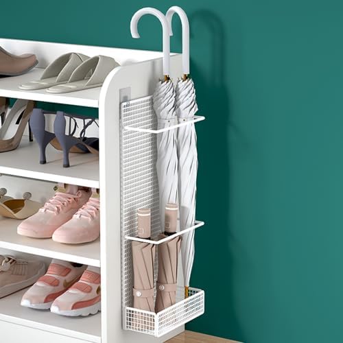 Punch-Free Wall-Mounted Umbrella Stand Black 20cm
