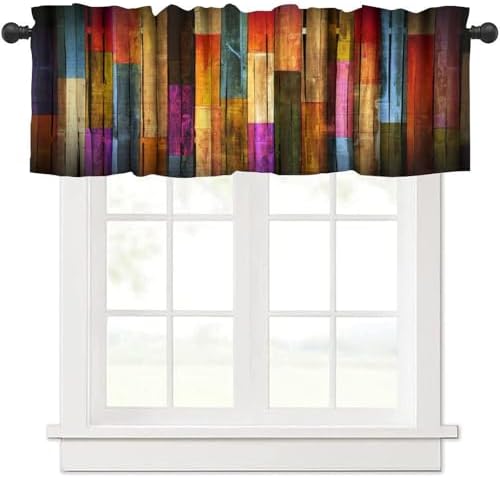 Rustic Barn Door Blackout Curtains 2 Panel Rod Pocket