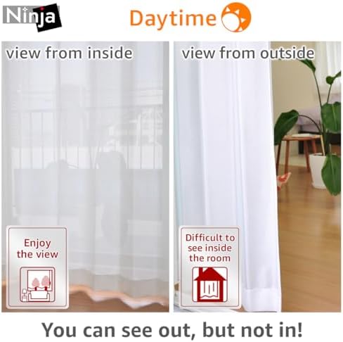 One-Way Privacy Privacy Curtains 2 Panels Set
