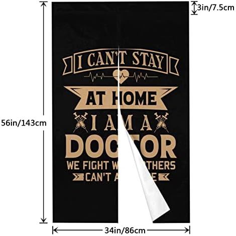 I Cant Stay At Home Doctor Blackout Curtain 34x56in