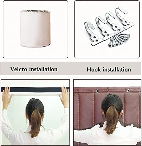 Cotton Door Curtain 120x240cm Soundproof Thermal Panel