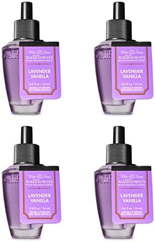 Bath Body Works Lavender Vanilla Wallflower 4 Bulbs