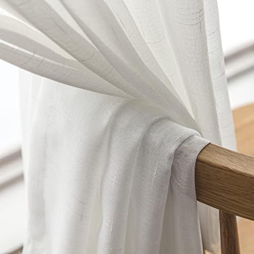 Off White Sheer Curtains 92 Inch Custom 2 Panels