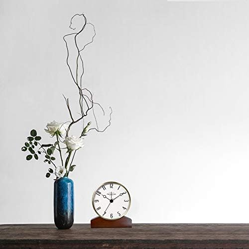 Presentime Co Mozart Alarm Clock with Walnut Base