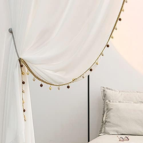 Gxi Boho Linen Sheer Curtains 2 Panels 52x96 Inch