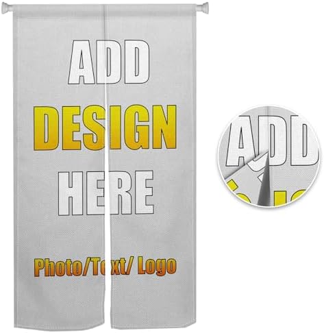 Custom Noren Curtain for Doorway with Double Sided Design