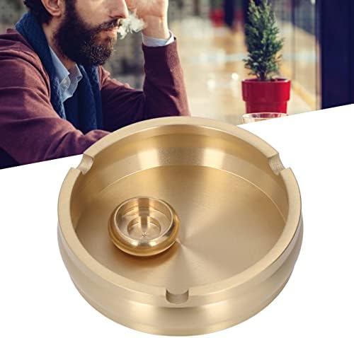Joyzan Durable Brass Cigarette Ashtray with 3 Slots