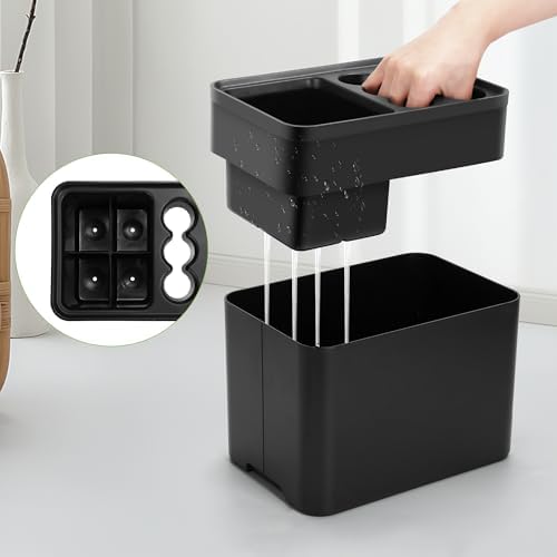 DricRoda 10 Umbrella Stand with Drip Tray Black