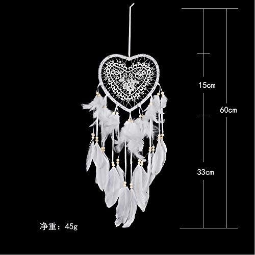 Skreened Christmas Lights LED Dream Catcher with Feathers and Heart