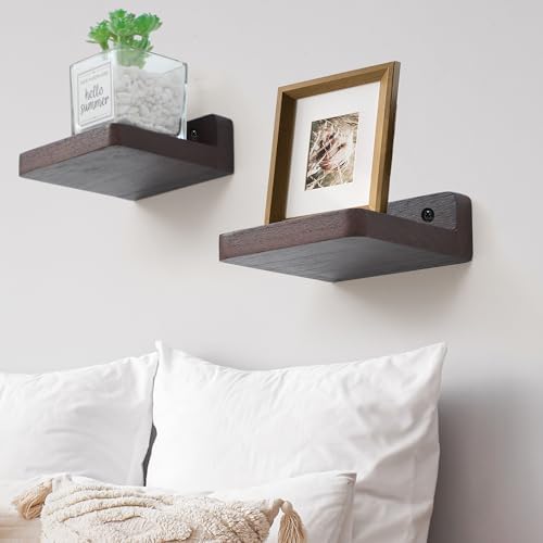 NIUBEST Small Floating Shelf 4x4 Inch Display Ledges