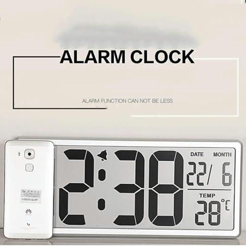 Creative Multifunction Desktop Alarm Clock with 14-Inch LCD Display