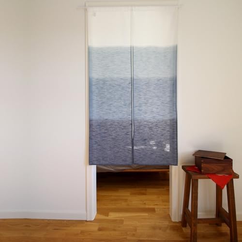 SunnyDayFabric Doorway Curtain Blue