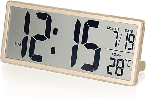 Creative Multifunction Desktop Alarm Clock with 14-Inch LCD Display