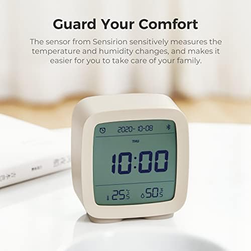 Qingping Smart Bluetooth Alarm Clock with Temperature and Humidity Display 1
