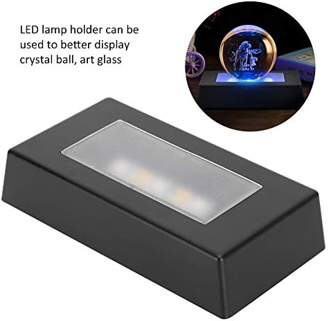 LIZEALUCKY LED Light Base for Crystal 3D Cube Display