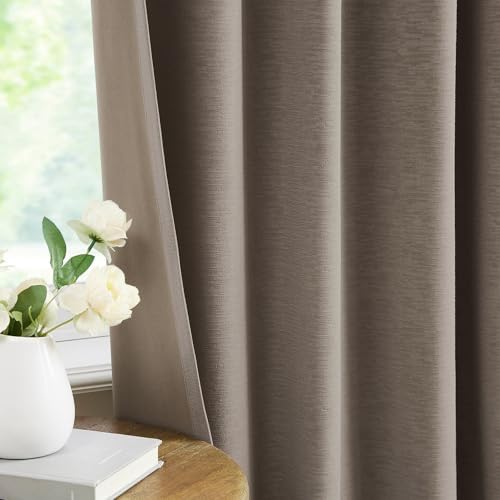 Kayne Studio Tan Velvet Pinch Pleated Curtains 95 Inch