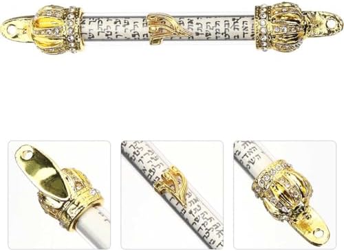 LUOZZY 2Pcs Metal Mezuzah Scroll Door Hanging Decor