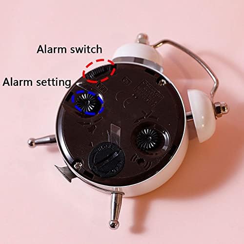HomeSoGood Mini Star Alarm Clock Pink Retro Design