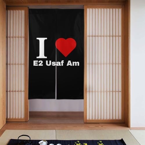 I Love E2 USAF Blackout Curtains 34x56in Door Panels
