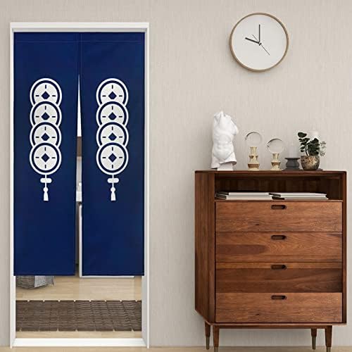LIGICKY Japanese Noren Curtain Door Divider 335x59 Inch Navy Blue