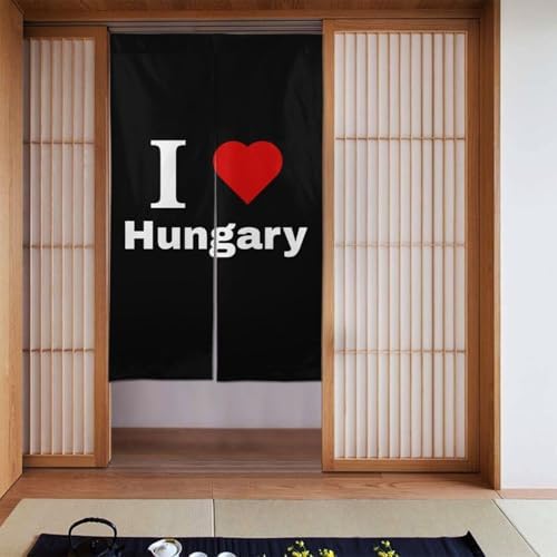 I Love Hungary Blackout Curtains for Doorways and Windows