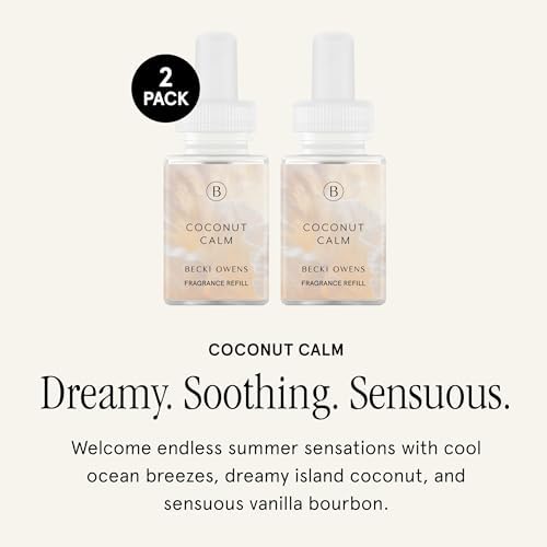 Pura Becki Owens Home Scent Refill 2 Pack Coconut Calm