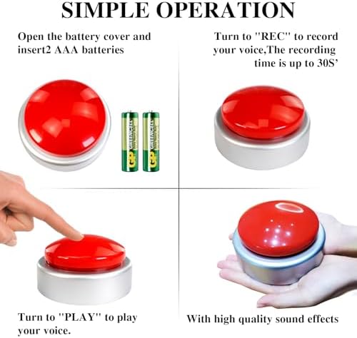 Extra Large Talking Alarm Clock for Blind and Elderly