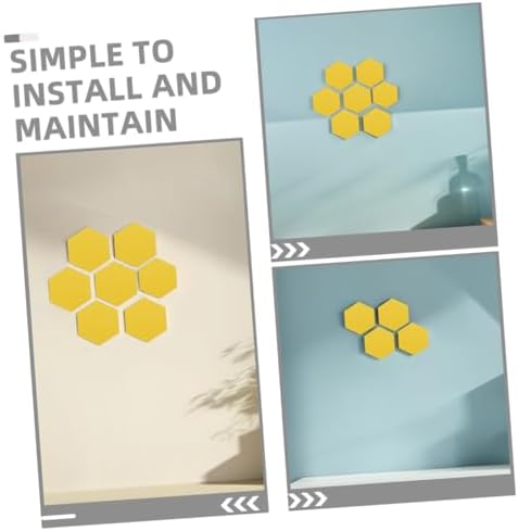 VICASKY 20pcs Hexagon Felt Board Tiles for Walls
