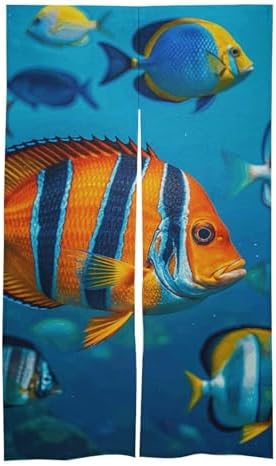 Fishing Door Cover Curtain 57x17 Inches