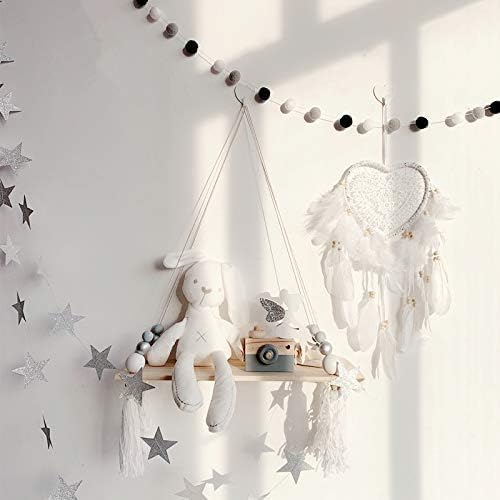 Skreened Christmas Lights LED Dream Catcher with Feathers and Heart