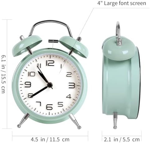 Loud Alarm Clock for Heavy Sleepers with Night Light and 3D Dial