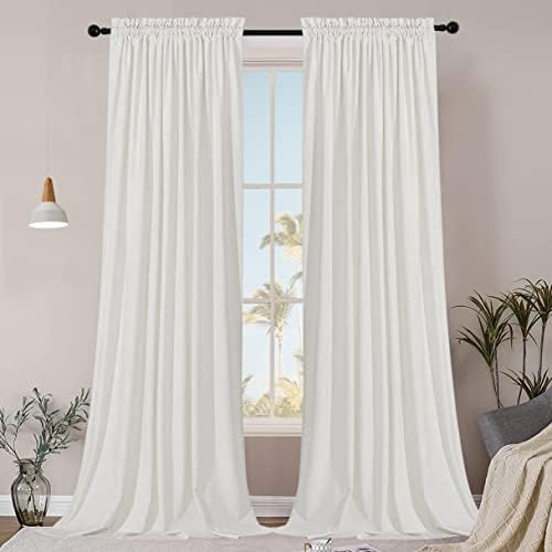 SMILETIME Velvet Curtains Set of 2 52x96 Inches Thermal Insulated Privacy Drapes