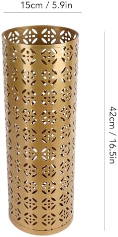 Fabater Gold Umbrella Stand Metal Holder Entryway Organizer