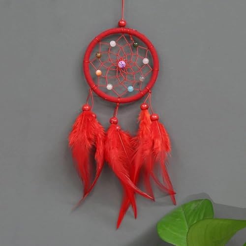 Red Small Dream Catcher Wall Hanging Ornament