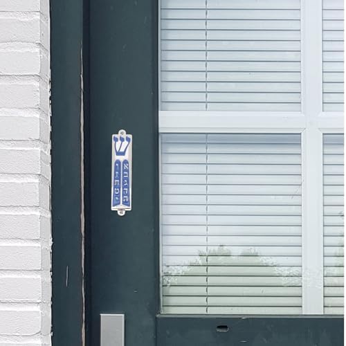 LOGOFUN 2pcs Metal Mezuzah for Door Blessing Decor