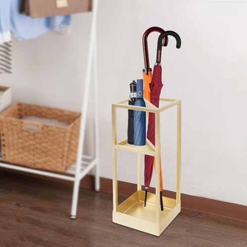 DouSeiAi Umbrella Rack 20 Inch Tall Gold