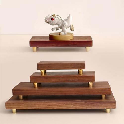 GOLDYWENDY Teak Wood Pedestal Stand for Decor
