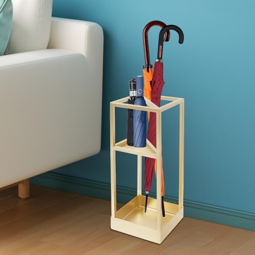 DouSeiAi Umbrella Rack 20 Inch Tall Gold