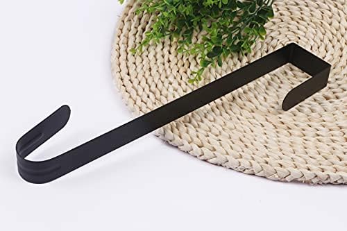 YYCRAFT 15 Inch Metal Wreath Hanger Black 2 Pack