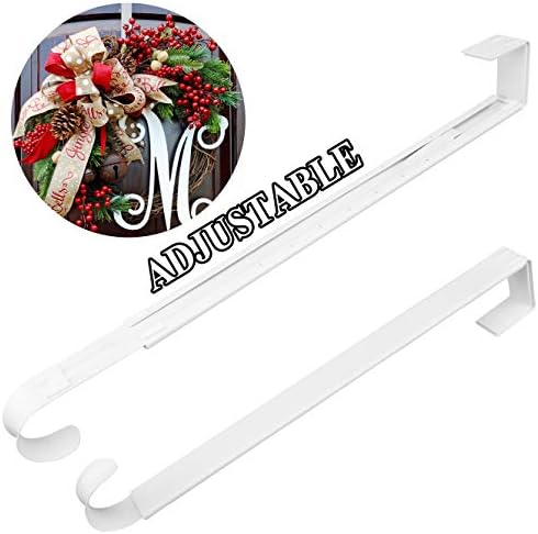 Adjustable Wreath Hanger for Front Door 20 lbs
