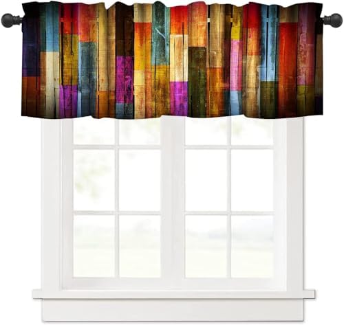 Rustic Barn Door Blackout Curtains 2 Panel Rod Pocket