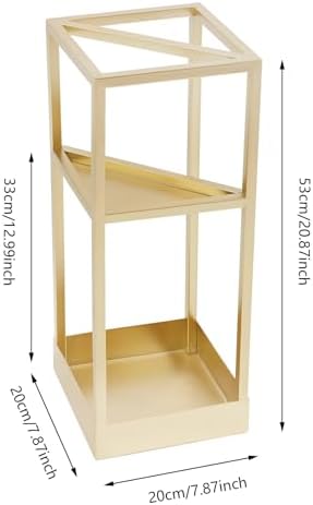 DouSeiAi Umbrella Rack 20 Inch Tall Gold