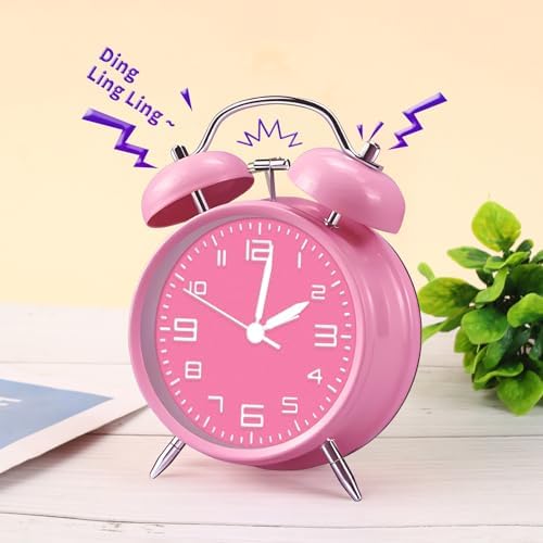 Loud Alarm Clock for Heavy Sleepers with Night Light and 3D Dial