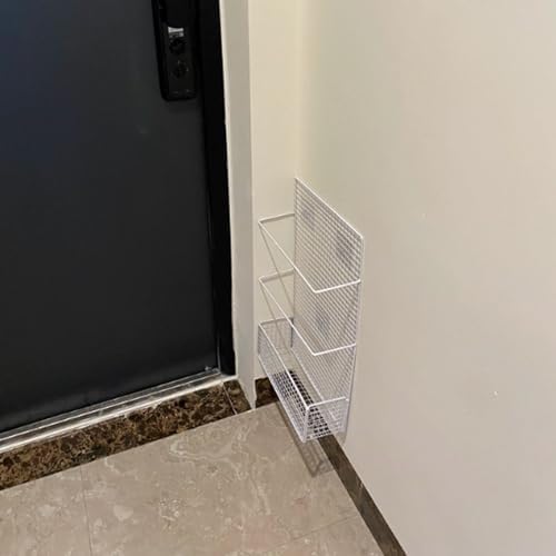 Punch-Free Wall-Mounted Umbrella Stand Black 20cm