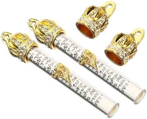 LUOZZY 2Pcs Metal Mezuzah Scroll Door Hanging Decor