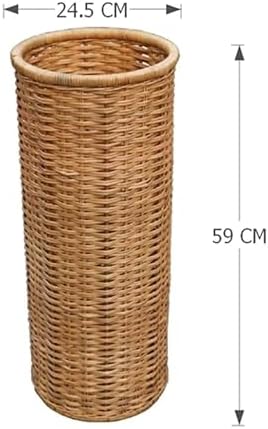 NTIYOU Bamboo Rattan Umbrella Stand Rack Organizer
