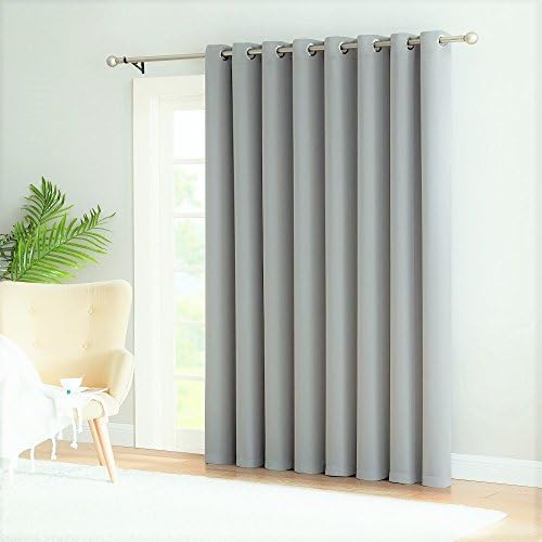 Warm Home Designs 1 Panel Light Grey Blackout Curtain