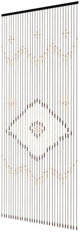 31 Wooden Bead Fringed Door Curtain 1