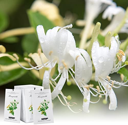 MYARO 12 Pack Honeysuckle Scented Sachets for Drawer and Closet